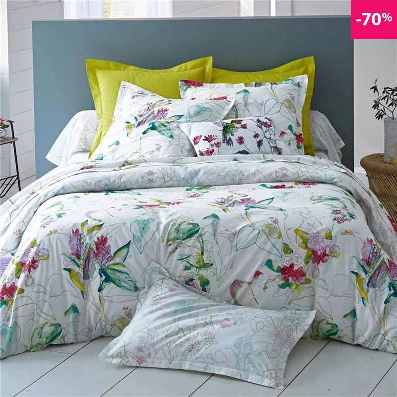 Linge de lit à fleurs - BECQUET CRÉATION
